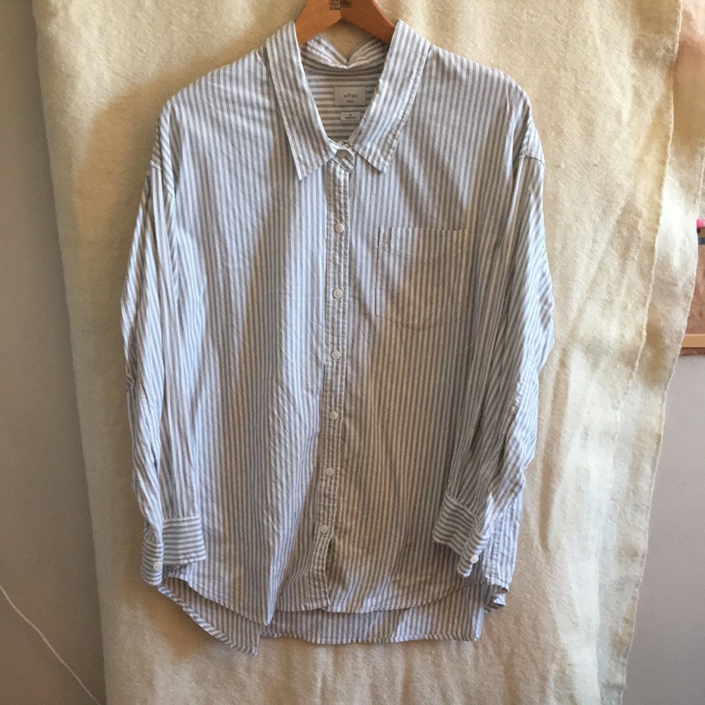 Wilfred Striped Button-Down Shirt
